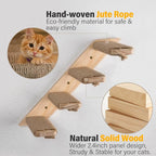 2 Pack 4 Steps Cat Wall Shelves and Stairs - Image 6