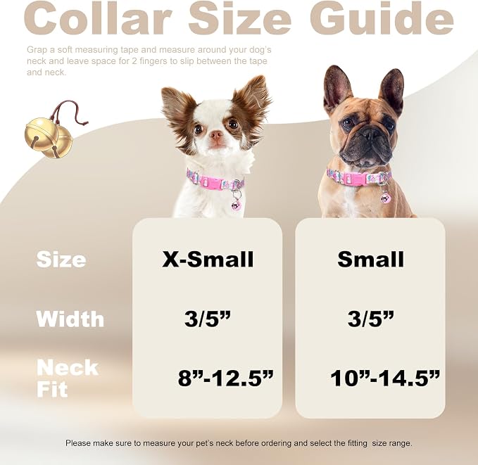 Small Dog Collar with Bell - Image 4