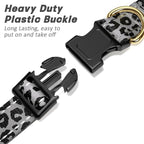 Reflective Dog Collar for Large Dogs, Cute Leopard Style Adjustable Heavy-Duty - Image 4