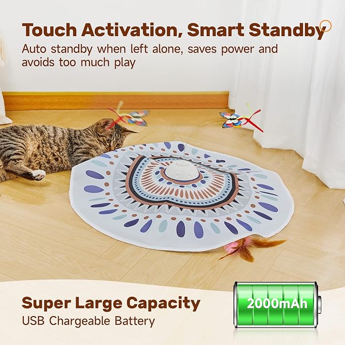 Potaroma Cat Toys Chargeable, 3in1 Hide and Seek - Image 6