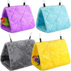 4 Pcs Winter Warm Bird Nest for Cage Plush Birds Hanging Snuggle Cave 6.7" and by Unknown