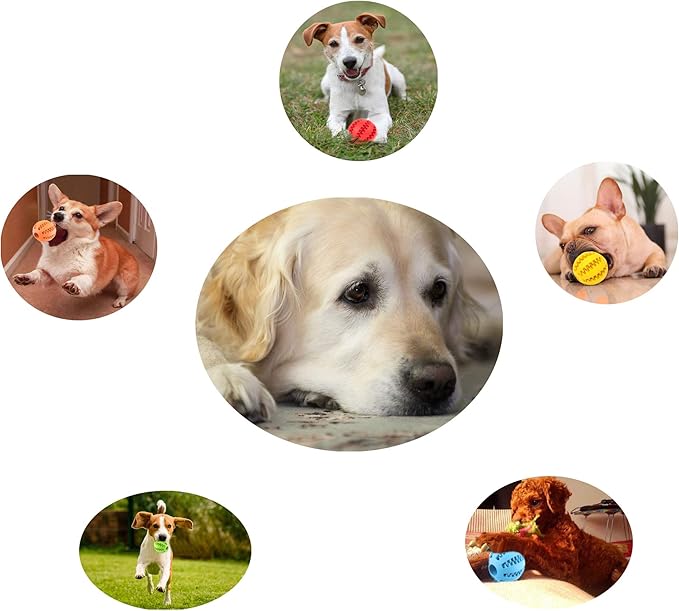 Sunglow 2 Pack Dog Toy, Nontoxic Bite Resistant Teething Balls - Image 7