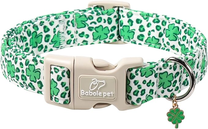 St Patricks Day Dog Collar for Puppy Small Dogs by Babolepet