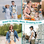 Dog Backpack Carrier, Adjustable Pet Front Carriers, Legs Out Carrying Sling - Image 8