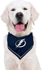 Pets First NHL Tampa Bay Lightning TIE Bandana, Size Small/Medium. Dog Bandana - Image 4