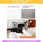 Cat Bed for Indoor Cats, Covered Cat Cave House & Furniture - Image 3