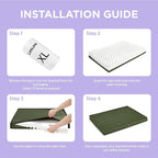 LE SURE Outdoor Waterproof Dog Bed Medium Size Dogs, Orthopedic Egg Crate Foam - Image 5