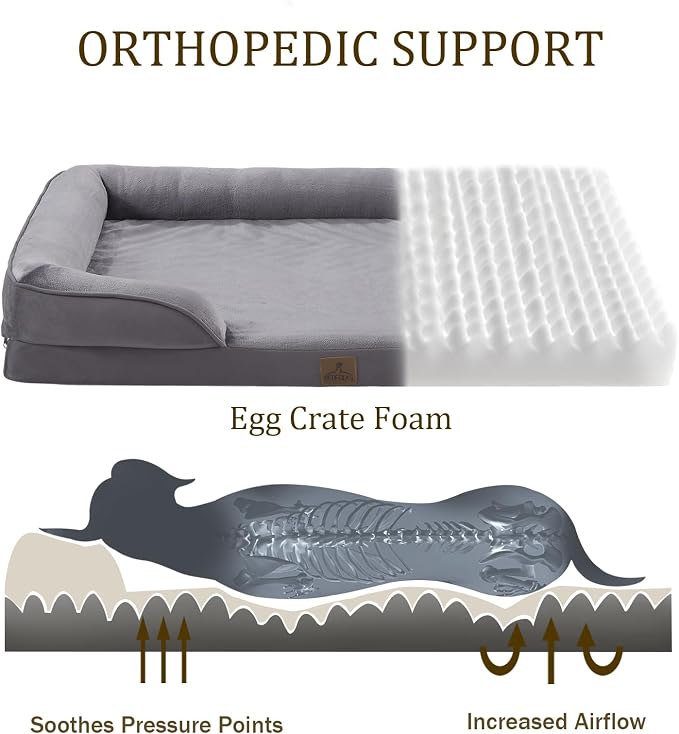 Bedfolks Orthopedic Dog Bed, Waterproof Dog Sofa Bed - Image 2