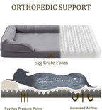 Bedfolks Orthopedic Dog Bed Extra Small, Waterproof Dog Sofa Bed - Image 2