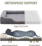 Bedfolks Orthopedic Dog Bed XL, Waterproof Dog Sofa Bed - Image 2