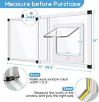 Sliding Cat Door for Window, Fits 22"-28.5" Width Window, 2-Min Install | - Image 4