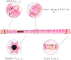 Lionheart Glory Dog Collar, Cute Floral Pattern Pet Collars Adjustable Dog - Image 4