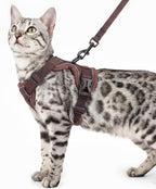 Cat Harness and Leash Set Escape Proof Tactical Small Kitten Harness Emotional by pangdi