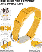 Dynmeow Soft and Breathable Cotton Dog Collar, Durable Adjustable Pet Collar - Image 2