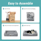 Orthopedic Dog Bed for Large Medium Size Dog, Soft and Warm Faux Fur Sofa for - Image 8