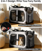 Extra Large Cat Carrier for 2 Cats, XL - Image 3
