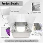 3PCS Cat Litter Box Pee Shields, Transparent Easy Clean Splash Guard - Image 3