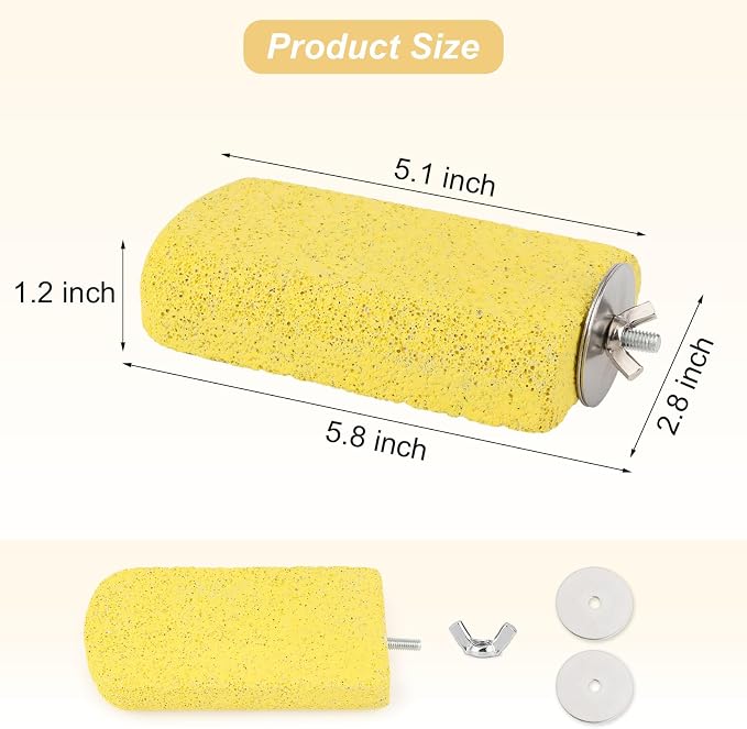 Wontee Bird Chewing Toys Grinding Beak Bird Perch Stand - Image 5