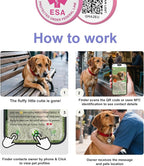 ESA Dog Tag, QR Code Dog Tag, Modifiable Free Pet Online Profile, Scannable QR - Image 5