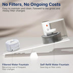 Potaroma Smart Wireless Pet Water Fountain, No Filter, 3.5L Large Capacity - Image 3