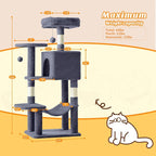 Sweetcrispy 44 Inch Cat Tree Tower, Cat Climbing Tower - Image 6