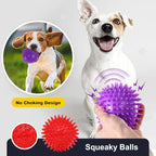 VITEVER 3 Colors 4.5” Heavy Duty Squeaky Dog Toy Balls - Image 5