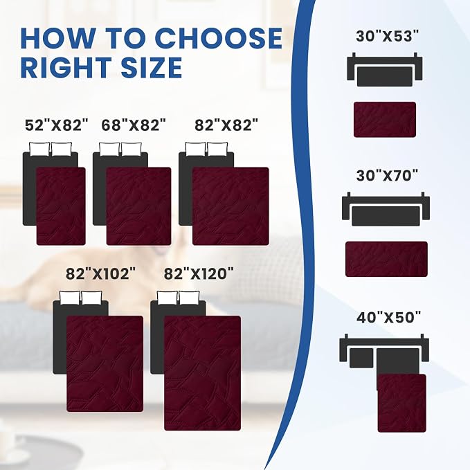 Waterproof Dog Blanket, Non-Slip Soft Pet Bed Cover, Couch Cover - Image 4