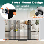 Fairy Baby 40.5" Extra Tall Baby Gate No Drill, 29.6"-40.5" Extra Wide Wide Dog - Image 6