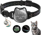 Waterproof Airtag Cat Collar, Breakaway Cat Airtag Collar by typecase