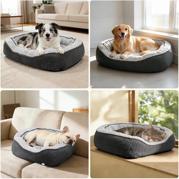 SIWA MARY Small Dog Beds for Small Dogs Washable, Rectangle Dog Bed Medium Size - Image 7