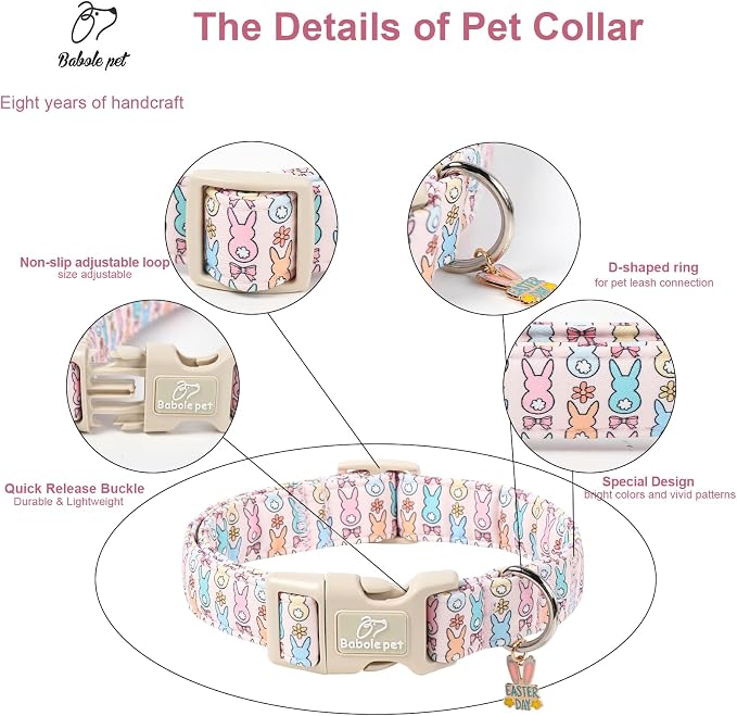 Easter Dog Collar for Small Dogs - Image 3