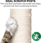 Furhaven 49.5" Tall Cat Tree for Indoor Cats, Ft. Sisal Scratching Posts - Image 5
