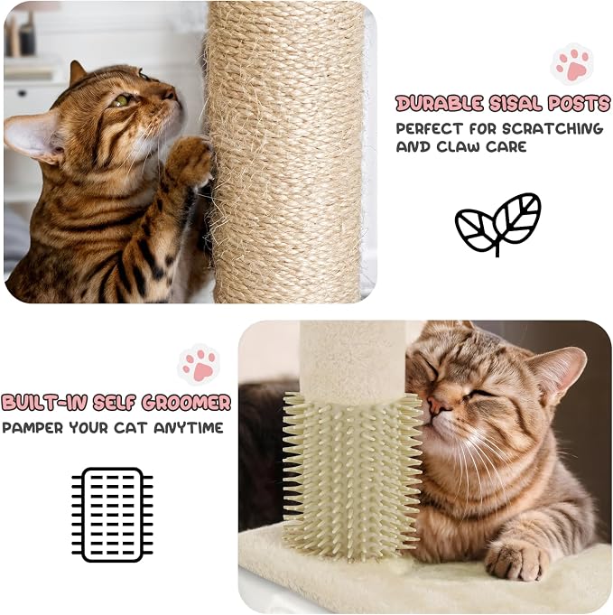 MoNiBloom 77 Inch Cat Tree Tower - Image 6