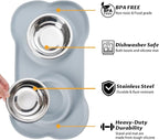 Hubulk Pet Dog Bowls 2 Stainless Steel Dog Bowl - Image 2