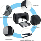 Soft Sided Carrier for Small Medium Cats Dogs, TSA Airline Approved Collapsible - Image 3