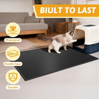 Pieviev Cat Litter Mat Double Layer Waterproof Urine Proof Trapping Mat 1 Pack) - Image 7