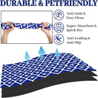 Dog Food Mat 16X24 Inch Pet Feeding Absorbent Mats - Image 2