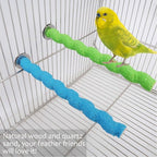kathson 10PCS Bird Perch Parrot Stand Cage Accessories Natural Wooden Stick Paw - Image 5