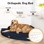 Large Orthopedic Dog Bed with Sides XXL Dog Beds with Removable Washable Cover - Image 2