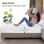 Twin Mattress Protector Waterproof, Fitted Sheet Style Breathable Mattress Cover - Image 5