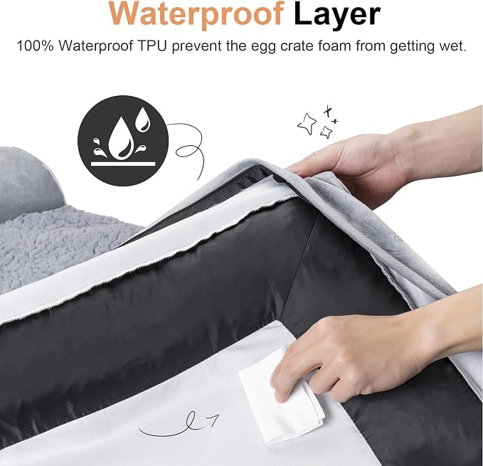 Small Dog Bed Orthopedic Washable: Beds Bolster Small Sized Dogs Bed Egg Crate - Image 4