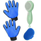 GJEASE Cat Grooming Glove Brush, Self-Cleaning Slicker Pet Brush by GJease