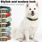 Dog Collar and Leash Set, Leather Silicone Waterproof Odor-Proof Dog Collar and - Image 5