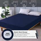 Waterproof Mattress Protector Queen, Fitted Sheet Style Breathable Mattress - Image 5