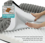 Cute Dog Bed, Faux Rabbit Fur Orthopedic Foam Dog Bed - Image 7