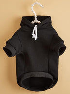 QWINEE Basic Dog Hoodie Sweatshirt Puppy Sweater Warm Cat Costumes Pet Clothes - Image 5