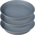 3 Pack of 25 26 inch Plant Saucer, 4.2" Depth, Large Deep Plastic Flower by Bleuhome