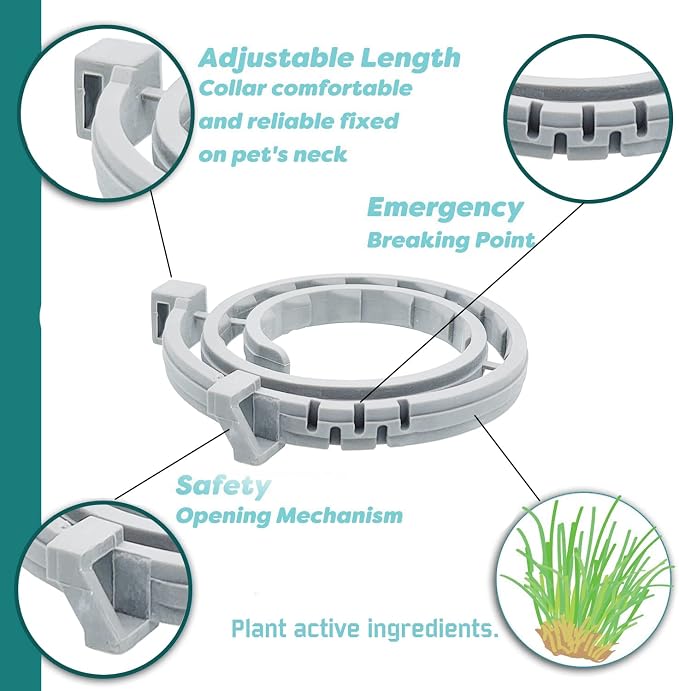 Flea and Tick Collar for Cats. Offers 4 * 6 Months of Protection. Made from - Image 4