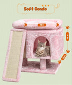 SYANDLVY Small Pink Cat Tree - Image 6