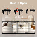 WAOWAO Baby Gate 85.83-95.24" Extra Wide Pressure Mounted Walk Through Swing - Image 3